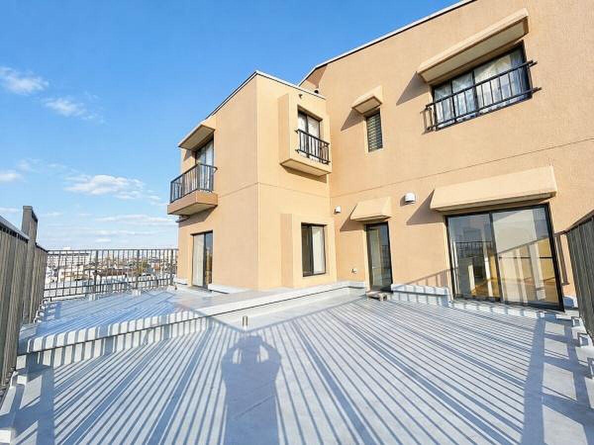 38㎡の平場に、遮るもののない空