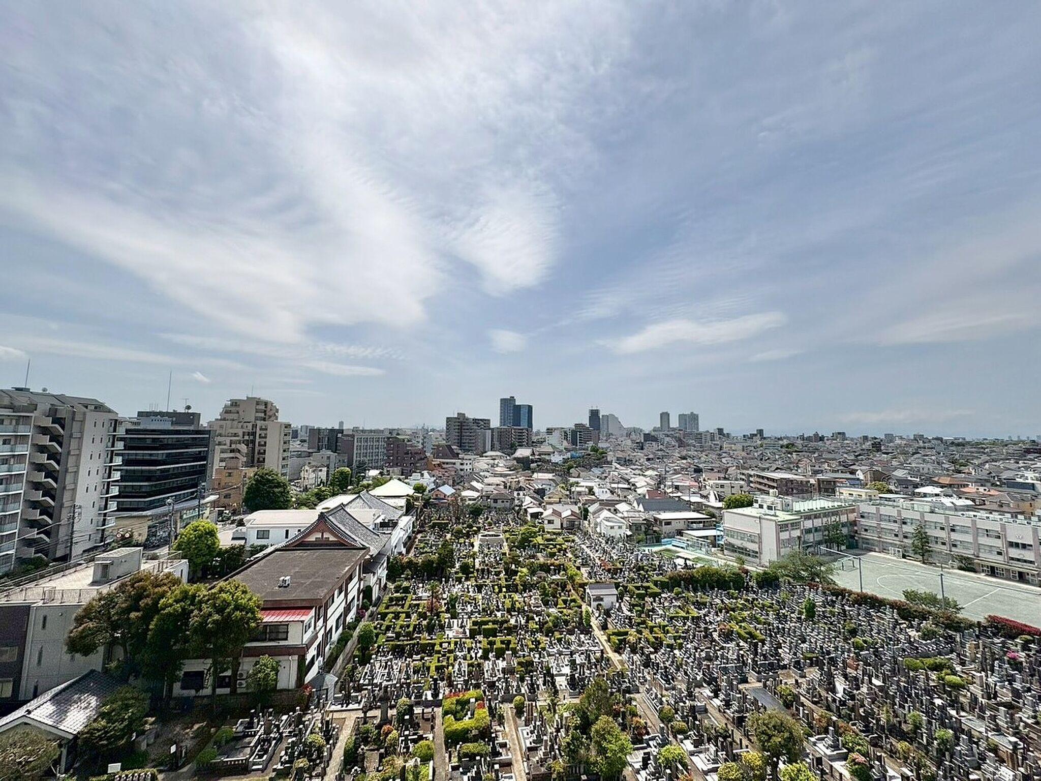 9階、洗濯物の向こうに街の地平線が広がる。塗り替えたばかりの平場を自分の色に育てる住まい